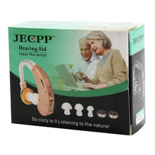 Load image into Gallery viewer, JECPP Behind Ear Sound Amplifier Adjustable Tone Hearing Aid, F-135