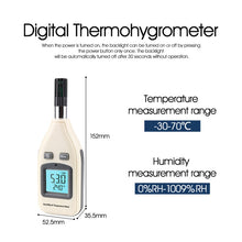 Load image into Gallery viewer, BENETECH GM1362 1.45 Inch Screen Digital Humidity &amp; Temperature Meter, GM1362