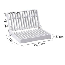 Load image into Gallery viewer, Foldable Dish Drip Rack Plate Holder, Plate Holder