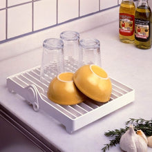 Load image into Gallery viewer, Foldable Dish Drip Rack Plate Holder, Plate Holder