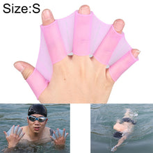 Load image into Gallery viewer, Silicone Swimming Web Fins Hand Flippers Training Gloves, S