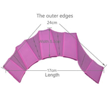 Load image into Gallery viewer, Silicone Swimming Web Fins Hand Flippers Training Gloves, M, Size: M Magenta, Size: M Blue