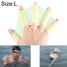 Load image into Gallery viewer, Silicone Swimming Web Fins Hand Flippers Training Gloves, L