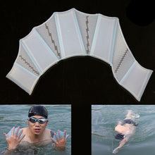 Load image into Gallery viewer, Silicone Swimming Web Fins Hand Flippers Training Gloves, L, Size: L Blue