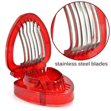 Load image into Gallery viewer, Kitchen Tool Plastic Strawberry Slicer Fruit Knife with Stainless Steel Blade, Strawberry Slicer