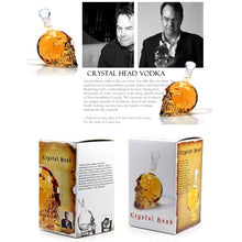 Load image into Gallery viewer, Crystal Glass Skull Bottle for Vodka &amp; Whiskey &amp; Beer Liqueur &amp; Red Wine &amp; Other Beverage, 1000ML