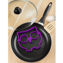 Load image into Gallery viewer, Cartoon Owl Shape Egg Frying Ring Mold Silicone Egg Fried Mould Omelette Mold, Egg Frying