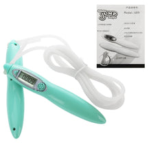 Load image into Gallery viewer, Adjustable Skipping Rope with Counter / Time / Calorie Modes