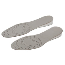 Load image into Gallery viewer, 1 Pair Cowhide Increase Insoles, Size: 26cm x 9cm (Grey + White)