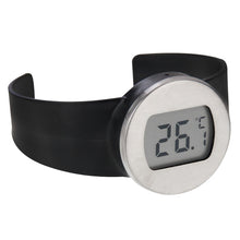 Load image into Gallery viewer, Celsius Degree Digital LCD Display Wine Bottle Thermometer, Suitable Bottle Diameter: 65-80mm (Black + Silver), TL802-TT