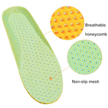Load image into Gallery viewer, 1 Pair Sports Shock Absorption Breathable Soft Thick Sweat Absorbent Insoles for Men / Women, Size: S(35-41 Yards), Size: S(35-41 Yards)
