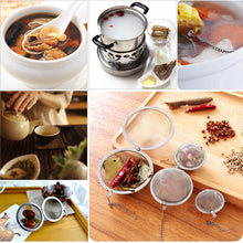 Load image into Gallery viewer, Mesh Tea Ball Infuser Stainless Steel Tea Strainers, Large