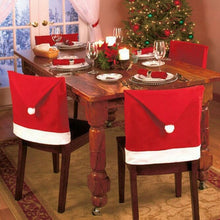 Load image into Gallery viewer, Red Hat Christmas Decoration Chair Cover, Size: 65cm x 50cm, Red Hat