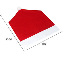 Load image into Gallery viewer, Red Hat Christmas Decoration Chair Cover, Size: 65cm x 50cm, Red Hat