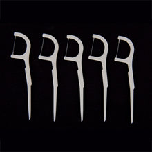 Load image into Gallery viewer, 50 PCS Tooth Pick with Thread Wide Type ABS Dental Floss, 50 PCS