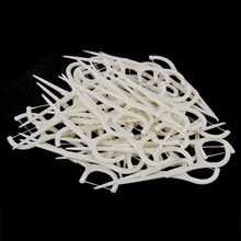 Load image into Gallery viewer, 50 PCS Tooth Pick with Thread Wide Type ABS Dental Floss, 50 PCS
