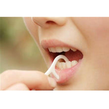 Load image into Gallery viewer, 50 PCS Tooth Pick with Thread Wide Type ABS Dental Floss, 50 PCS