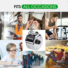 Load image into Gallery viewer, Retro Style 0.8 inch 4-digit Screen Mechanical Manual Metal Counter, Manual Metal Counter