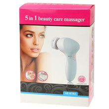 Load image into Gallery viewer, 5 in 1 Beauty Care Brush Massager Scrubber Face Skin Care Electric Facial Cleanser, 5 in 1 AE-8782
