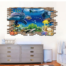 Load image into Gallery viewer, 3D Underwater World Creative Fashion Wall Stickers, Size: 60cm x 90cm