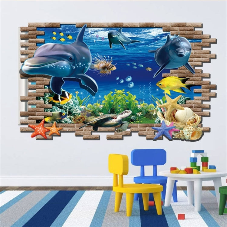 3D Underwater World Creative Fashion Wall Stickers, Size: 60cm x 90cm