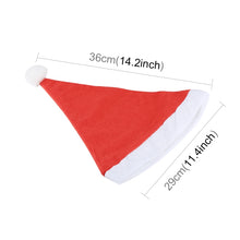 Load image into Gallery viewer, 2 PCS Embroidered Christmas Party Santa Hat Non-woven Christmas Hat, Size: 36cm x 29cm, Size: 36cm x 29cm