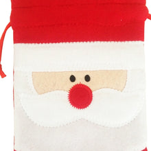 Load image into Gallery viewer, 3 PCS Santa Pattern Christmas Dinner Table Decoration Plush Champagne Wine Bottle Bag, Santa Pattern  2