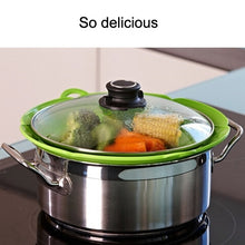 Load image into Gallery viewer, New Spill-Proof, Anti-Flutter and Heat-Resistant Silicone Pot Cover (Ramdom Color Delivery)