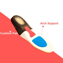 Load image into Gallery viewer, 1 Pair Orthotic Arch Support Shoe Pads Sports Running Insoles, Size: 26cm x 9cm