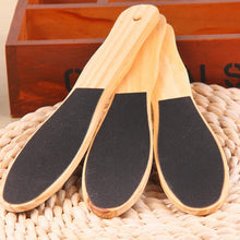 Load image into Gallery viewer, Double Sided Emery Wooden Board Foot Massager Random Color Delivery