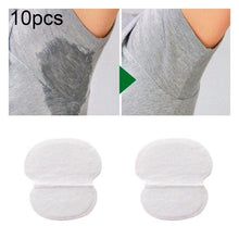 Load image into Gallery viewer, 10pcs Disposable Self-adhesive Armpit Cotton Sweat Pads Underarm Absorbents
