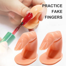 Load image into Gallery viewer, DIY Acrylic Practice Fake Finger Model Nail Art False Tips Training Display Tool (5pcs in one packaging, the price is for 5pcs)