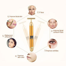 Load image into Gallery viewer, Face Massage Stick Device Electric Beauty Bar Face Massager (6500 Vibrations per Second)