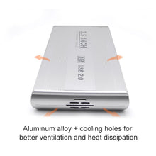 Load image into Gallery viewer, 3.5 inch HDD SATA External Case, Support USB 2.0, SATA With 2.0A Power, SATA With 1.5A Power