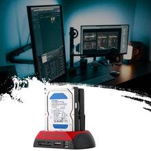 Load image into Gallery viewer, All in 1 Dual 2.5 inch/3.5 inch SATA/IDE HDD Dock Station with Card Reader &amp; Hub