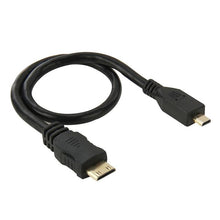 Load image into Gallery viewer, 30cm Mini HDMI Male to Micro HDMI Male Adapter Cable, Micro HDMI Male, Length: 30cm