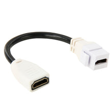 Load image into Gallery viewer, 15cm High Speed V1.4 HDMI 19 Pin Female to HDMI 19 Pin Female Connector Adapter Cable, HDMI AF to AF (White)