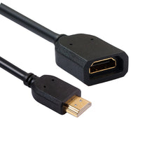 Load image into Gallery viewer, 10cm HDMI 19 Pin Male to HDMI 19 Pin Female (AM-AF) Connector Adapter Cable, HDMI AM to AF