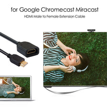 Load image into Gallery viewer, 10cm HDMI 19 Pin Male to HDMI 19 Pin Female (AM-AF) Connector Adapter Cable, HDMI AM to AF