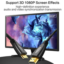 Load image into Gallery viewer, 1.4 Version, Gold Plated 19 Pin HDMI Male to HDMI Male Coiled Cable, Support 3D / Ethernet, Length: 60cm (can be extended up to 2m), HDMI AM to AM