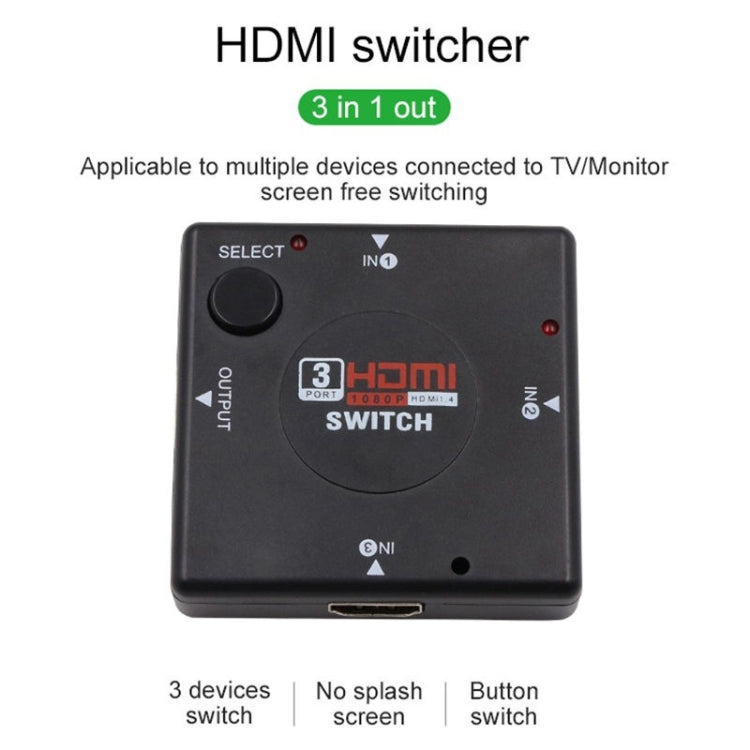 3 Ports 1080P HDMI Switch, 3 Port 1080P HDMI
