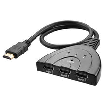 Load image into Gallery viewer, 3x1 Pigtail HDMI Switcher Up to 1080P (Gold Plated), 1080P