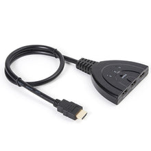 Load image into Gallery viewer, 3x1 Pigtail HDMI Switcher Up to 1080P (Gold Plated), 1080P