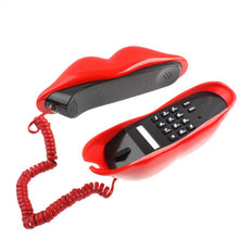 Load image into Gallery viewer, Sexy Red Hot lips Shape Wire Corded Telephone, Sexy Red Hot lips Telephone