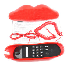 Load image into Gallery viewer, Sexy Red Hot lips Shape Wire Corded Telephone, Sexy Red Hot lips Telephone