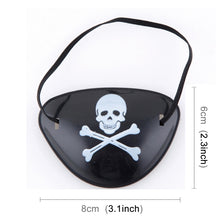 Load image into Gallery viewer, Halloween Props Plastic Pirate Eye Patches, Random Pattern Delivery, Pirate Eye Patches