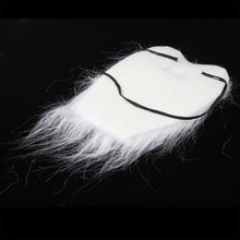Load image into Gallery viewer, White Bushy Mustache Fake Beard with Elastic Strap, White Bushy Mustache
