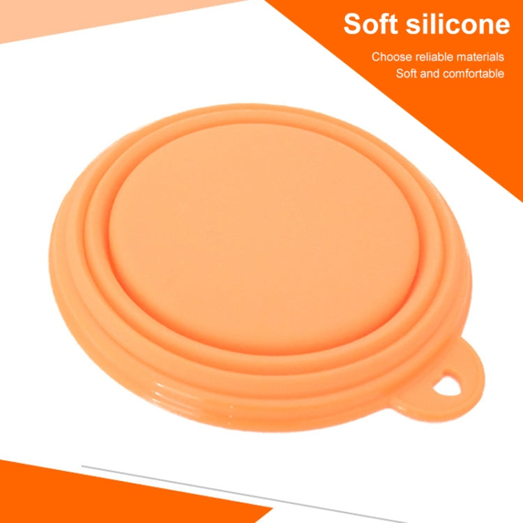 Portable Stretchable Silicon Food Feeder Dish Serving Bowl Water Container for Cat Dog Pet (Random Color Delivery), Stretchable Silicon Food Feeder