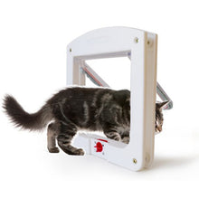 Load image into Gallery viewer, Cat / Small-scale Dog Friendly Transparent Flap, Universal 4 Way Locking, White