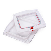Load image into Gallery viewer, Cat / Small-scale Dog Friendly Transparent Flap, Universal 4 Way Locking, White